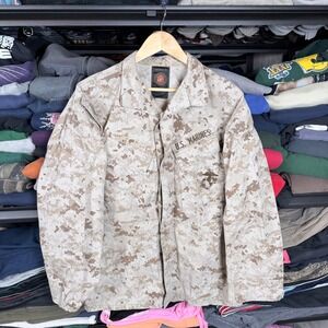 US Marines Desert Camouflage Combat Utility Shirt Jacket Size S reg